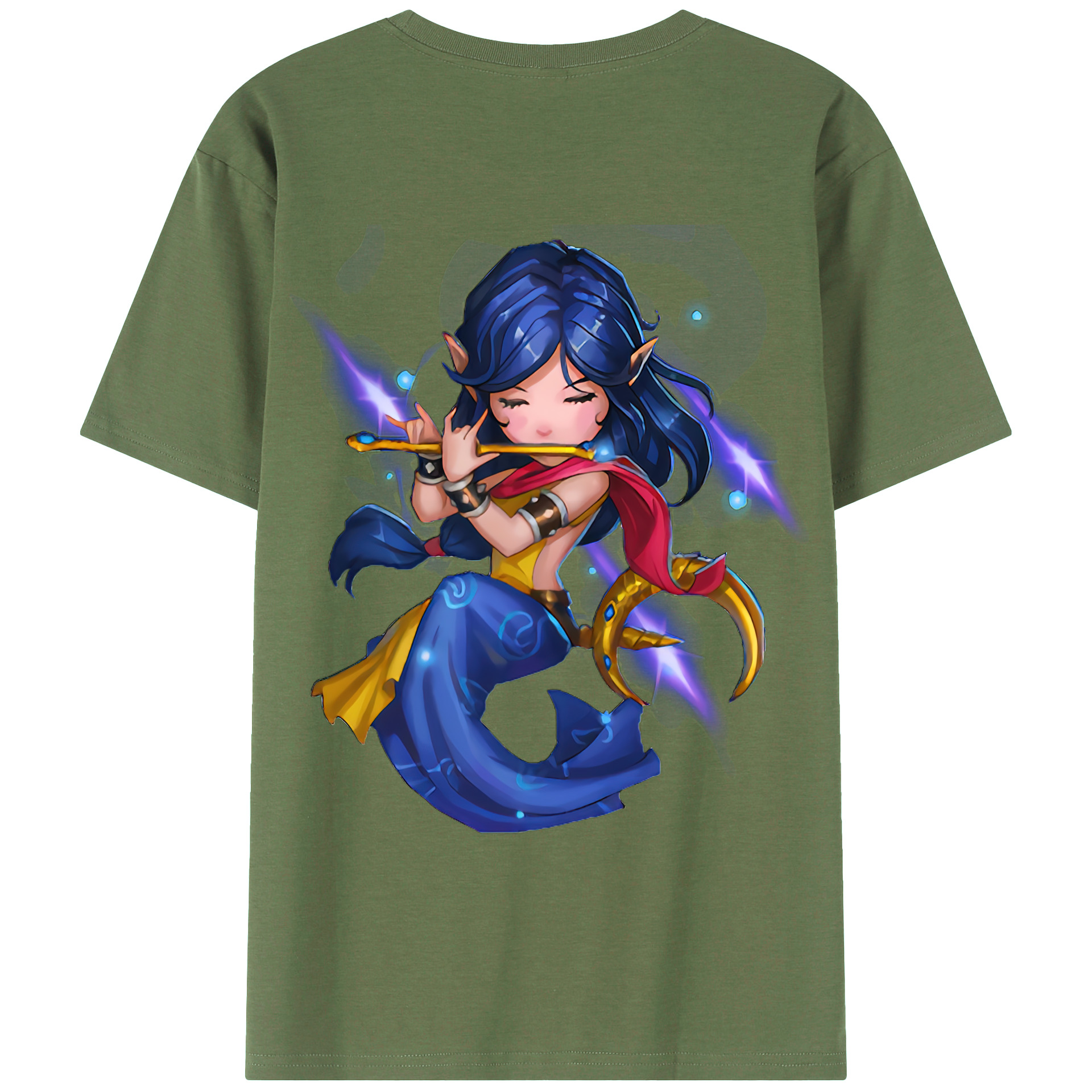 （画像用） リーグ・オブ・レジェンド League of Legends LOL 綿100％ メンズ半袖Tシャツ（バックプリント） 通気性
